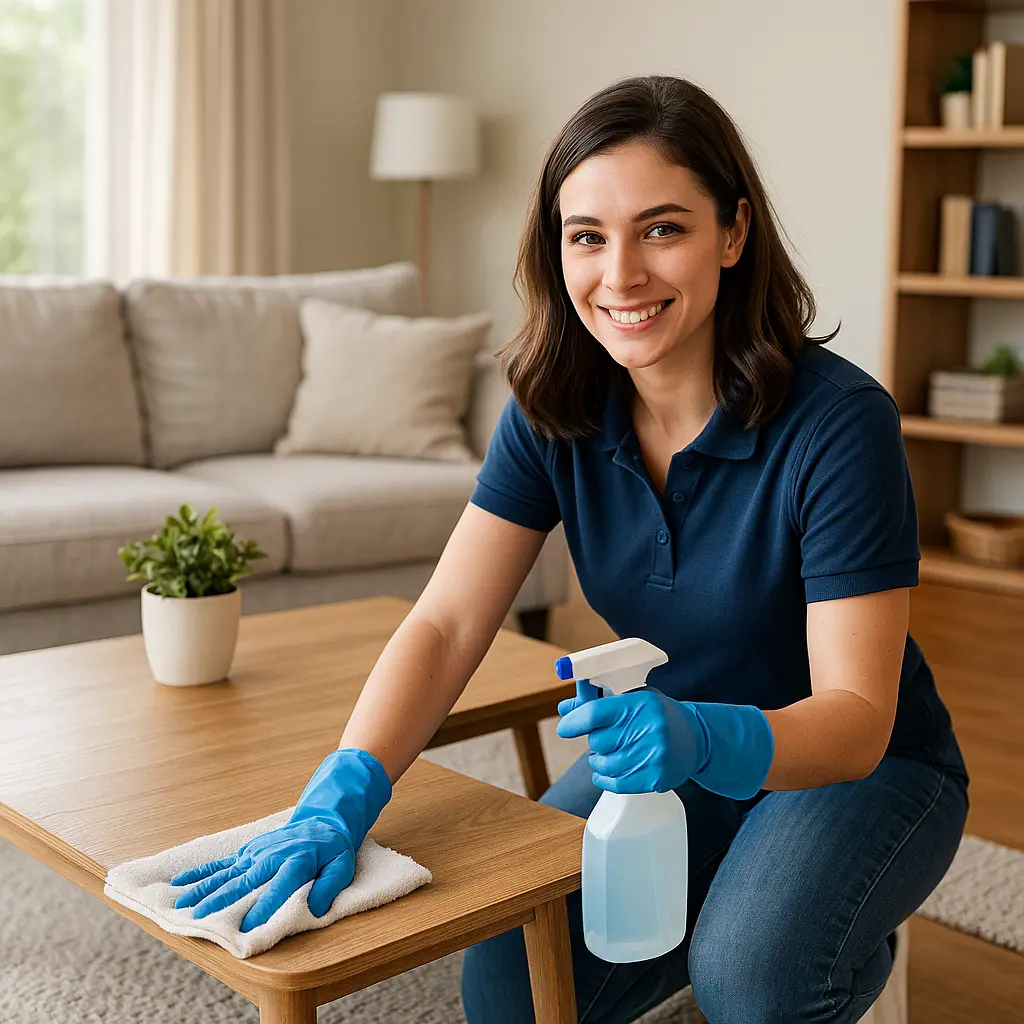 Cleaning an empty apartment in Miami